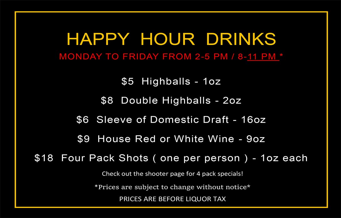 image of pub menu